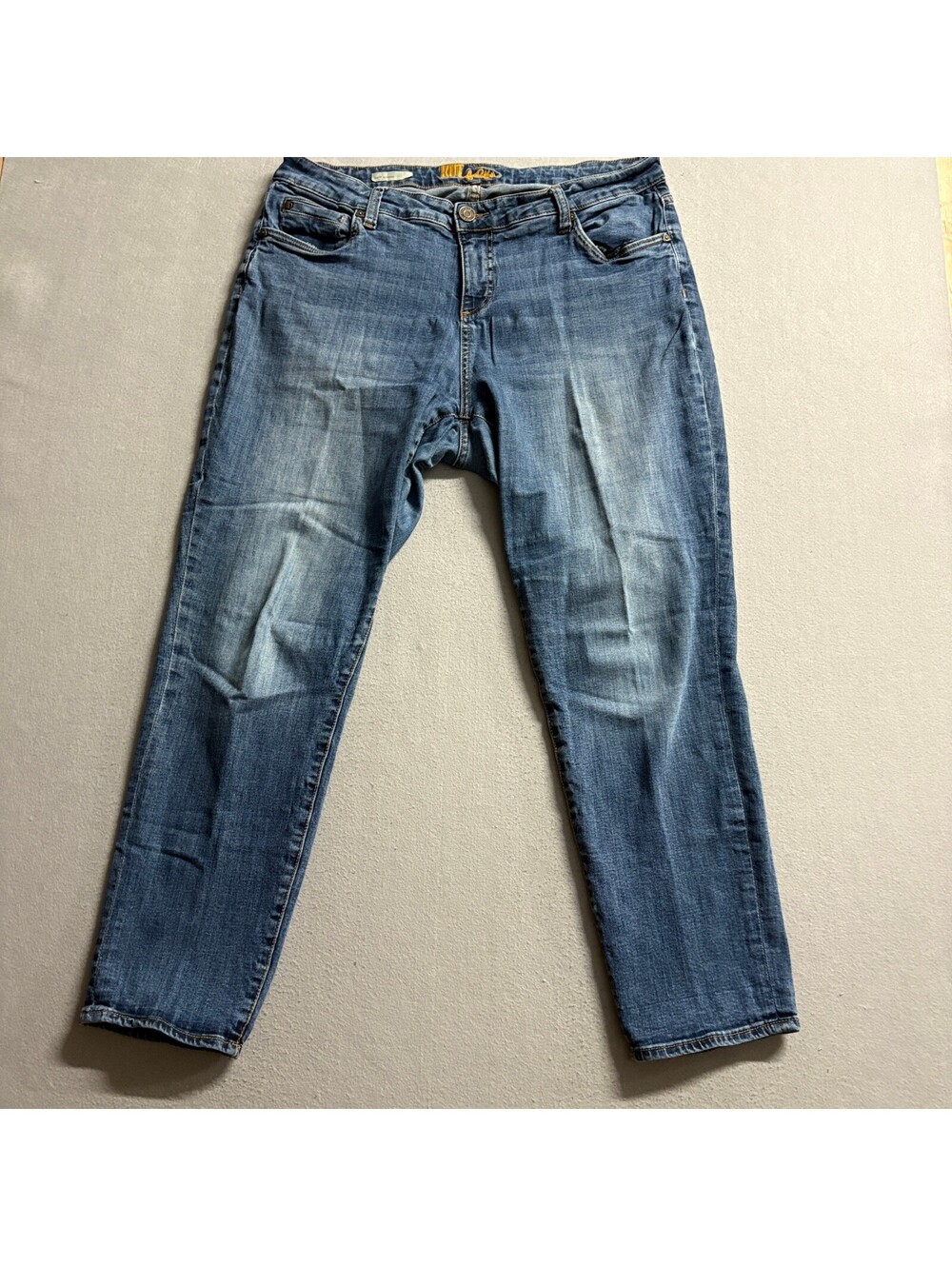 Kut from the Kloth Katy Boyfriend Jeans Womens Size 18W Blue Denim Stretch